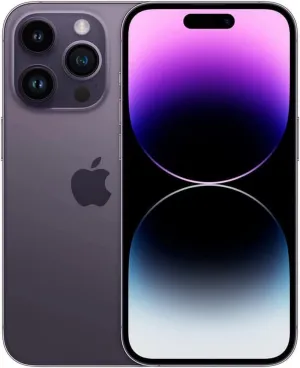 Apple iPhone 14 Pro, 128GB, Deep Purple for AT&T (Renewed)