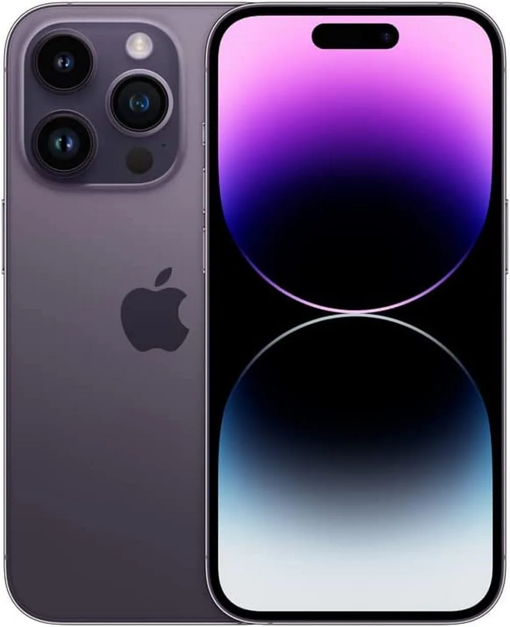Apple iPhone 14 Pro, 128GB, Deep Purple for AT&T (Renewed)