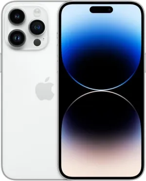 Apple iPhone 14 Pro Max, 128GB, Silver for AT&T (Renewed)