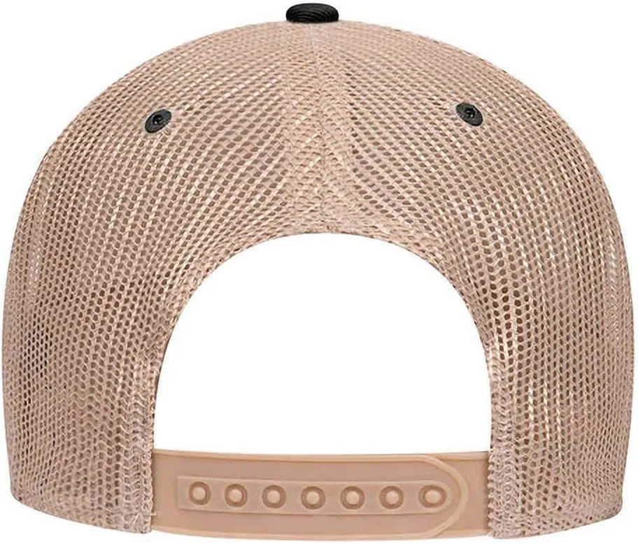 Ashen Fane 6 Panel Blend Twill Structured Low Profile Mesh Back Snapback Trucker Hat