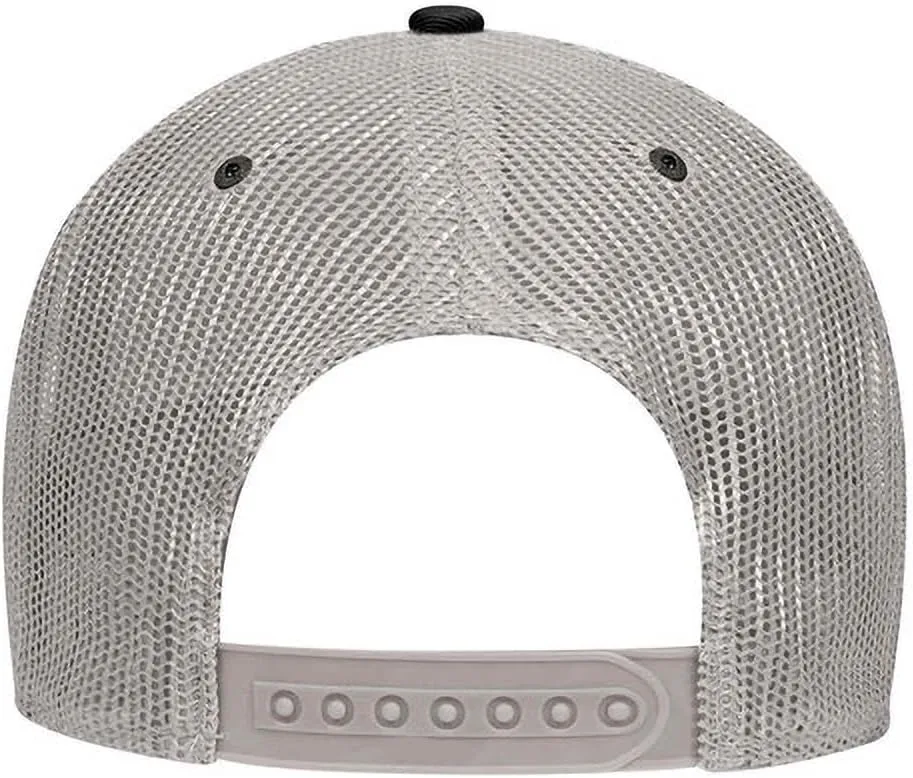 Ashen Fane 6 Panel Blend Twill Structured Low Profile Mesh Back Snapback Trucker Hat