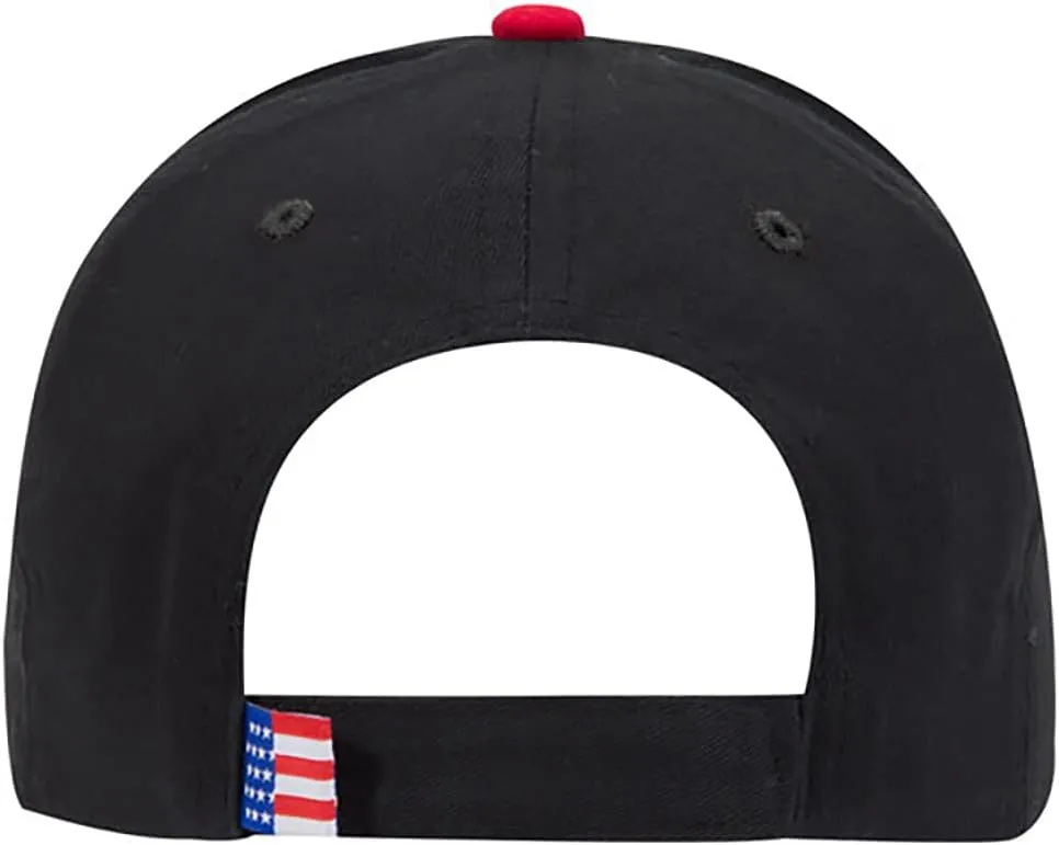 Ashen Fane Flame Design 6 Panel Structured Low Profile Brushed Cotton Twill Baseball Hat