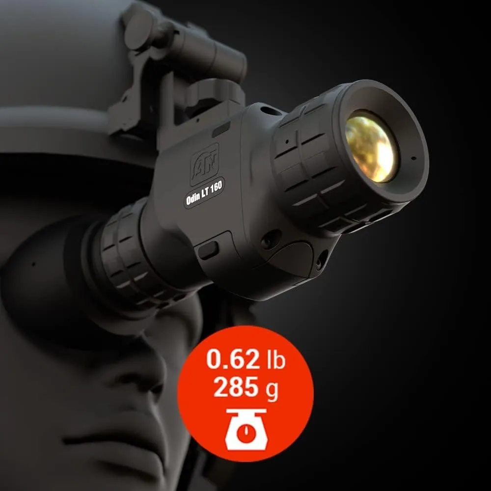 ATN Odin LT 320 Compact Thermal Monocular with 320x240, 60 fps, 12µm Thermal Sensor | Magnification | Helmet/Head Mount Compatible | Exclusive Signature Series Kit