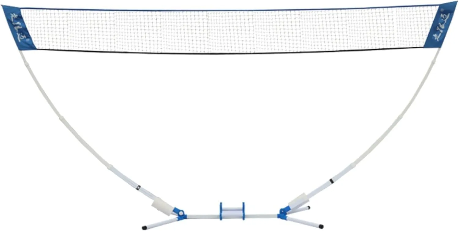 Badminton Sets for Backyards, 63in Tall Badminton Tennis Net for Kids Youth Adults, Portable Volleyball Net System with Carrying Case Base, Easy to Install