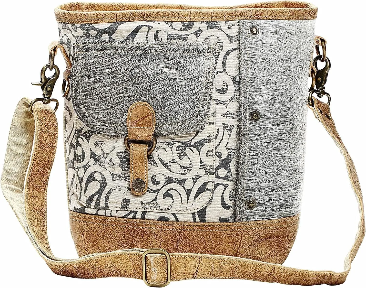 Bag Hairon Flap Pocket Shoulder Bag S-1125
