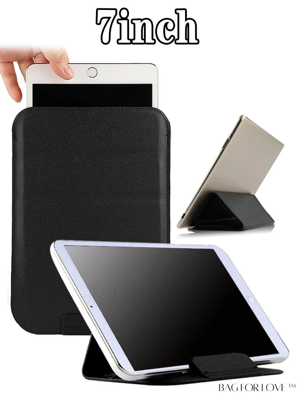 BagForLove - 10 Inch Foldable Tablet Bag with Bracket Sleeve - College Dorm Must-Have