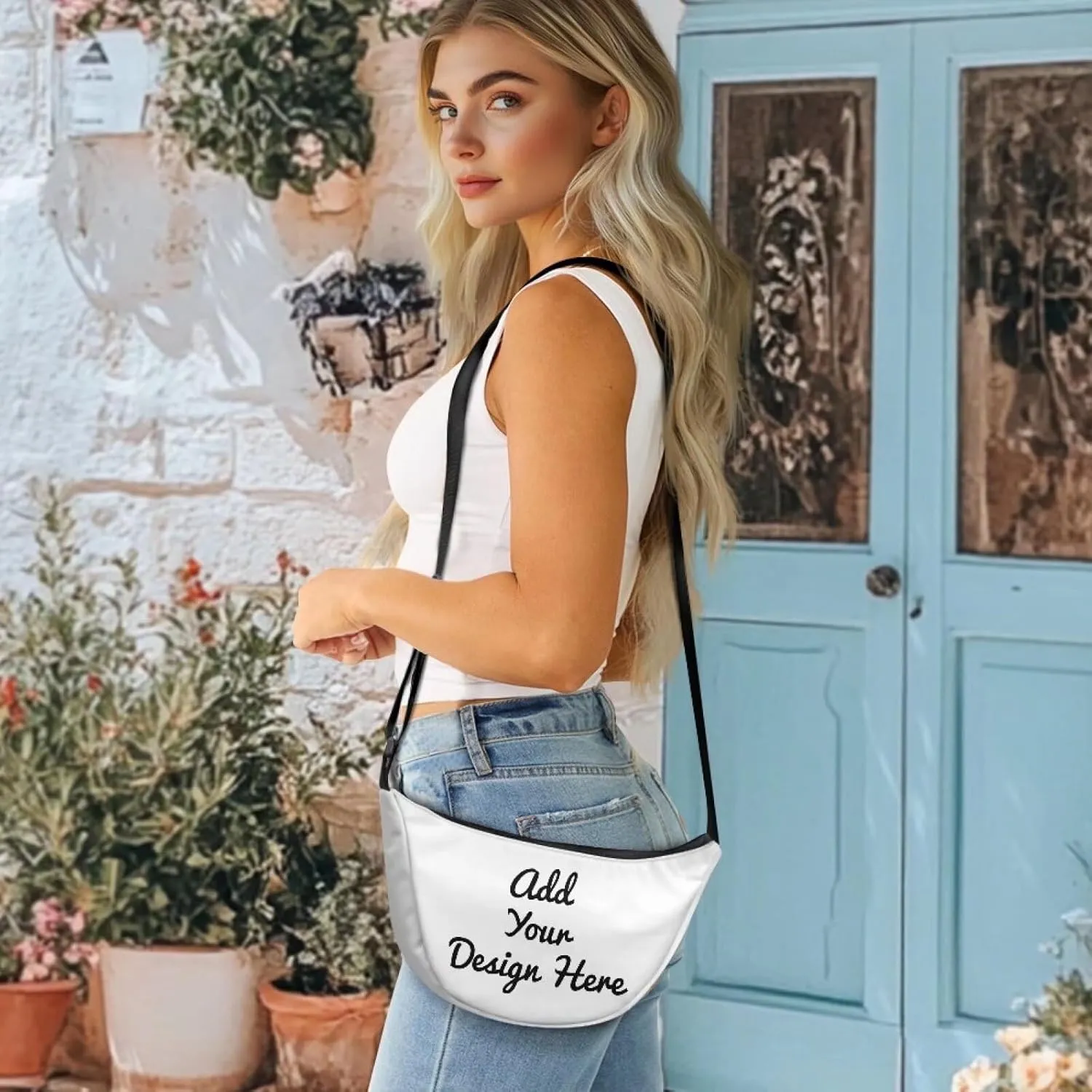 Baggu Bags Shoulder Bag for Women Crossbody with Interior Pockets Fashion Tote Bag for Women