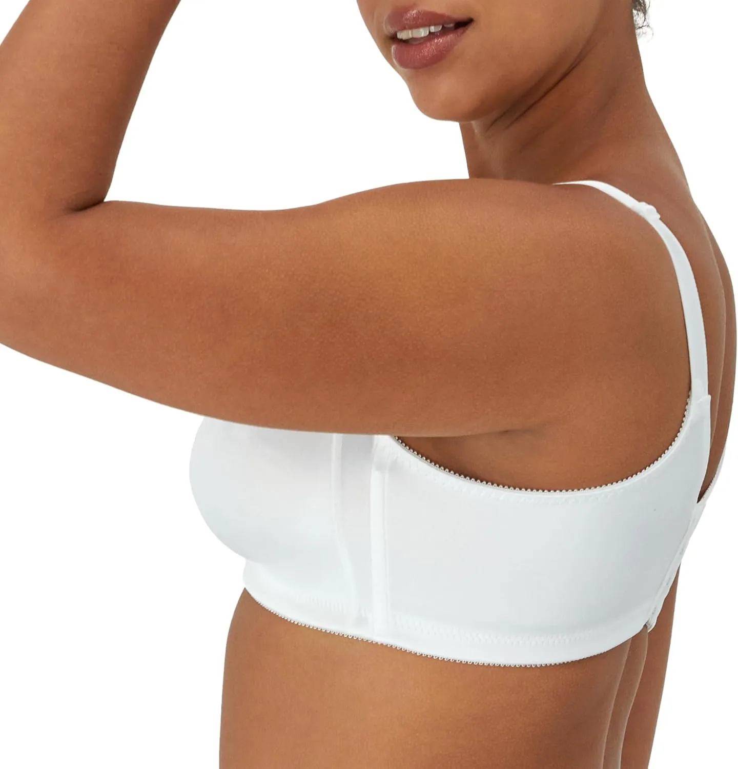 Bali Women's Double Support Wireless Bra, Comfortsoft Full-coverage Wirefree Bra, Df3820