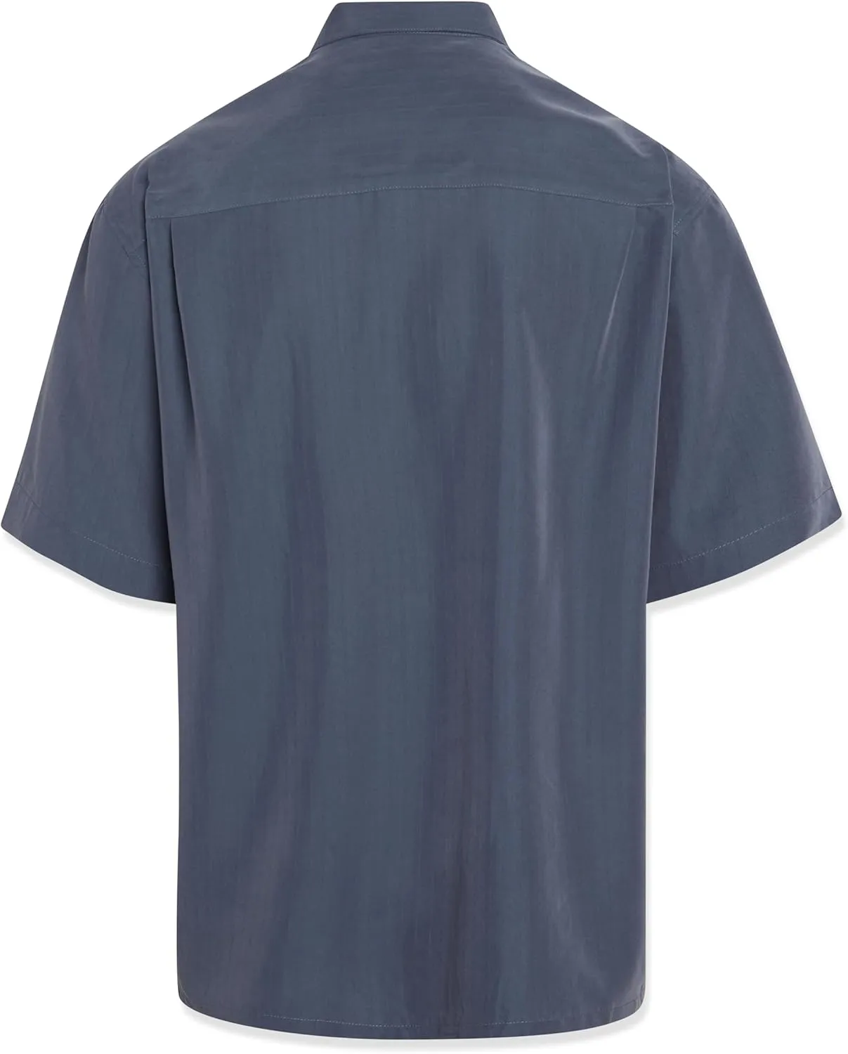 Bamboo Cay Mens Short Sleeve Hurricane Palm Casual Embroidered Woven Shirt