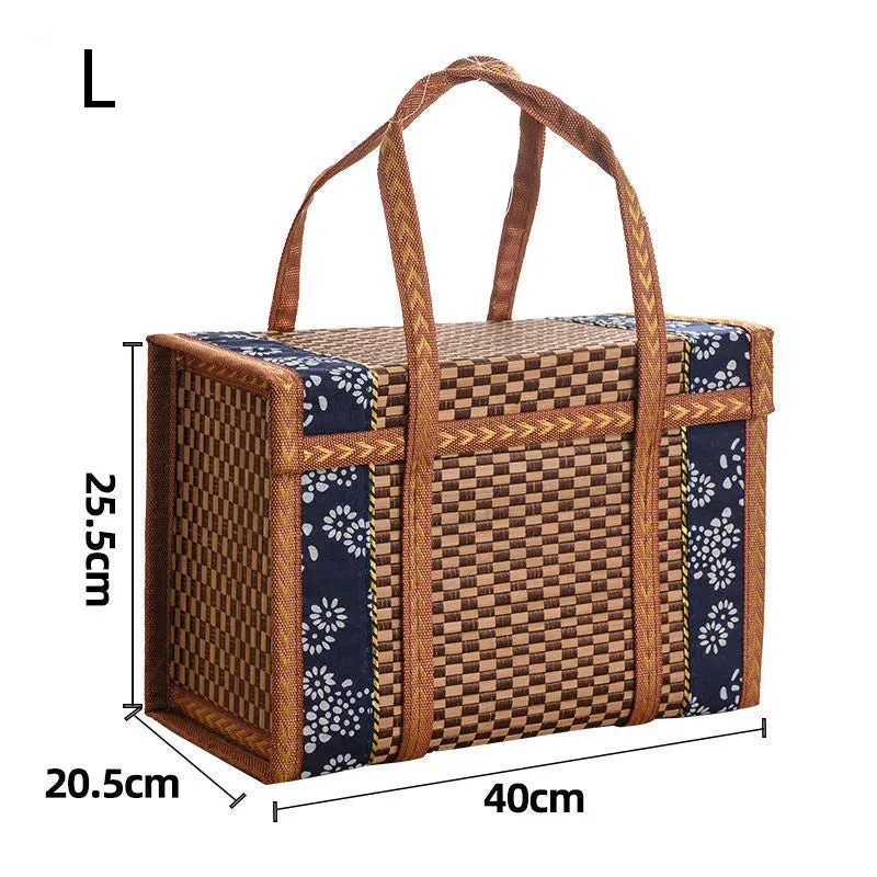 Bamboo Picnic Storage Basket