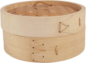 Bamboo Steamer Basket 1 layer with lid Ø30 cm