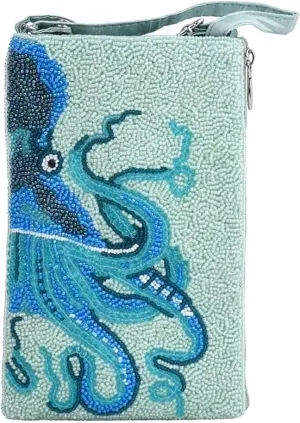 Bamboo Trading Ocean Octopus Club Bag, 7.5-inch Height, Women Accessories, Fashion, Travel Bag