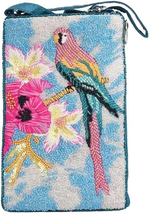 Bamboo Trading Tropical Parrot Club Bag, 7.5-inch Height, Women Accessories, Fashion, Travel Bag