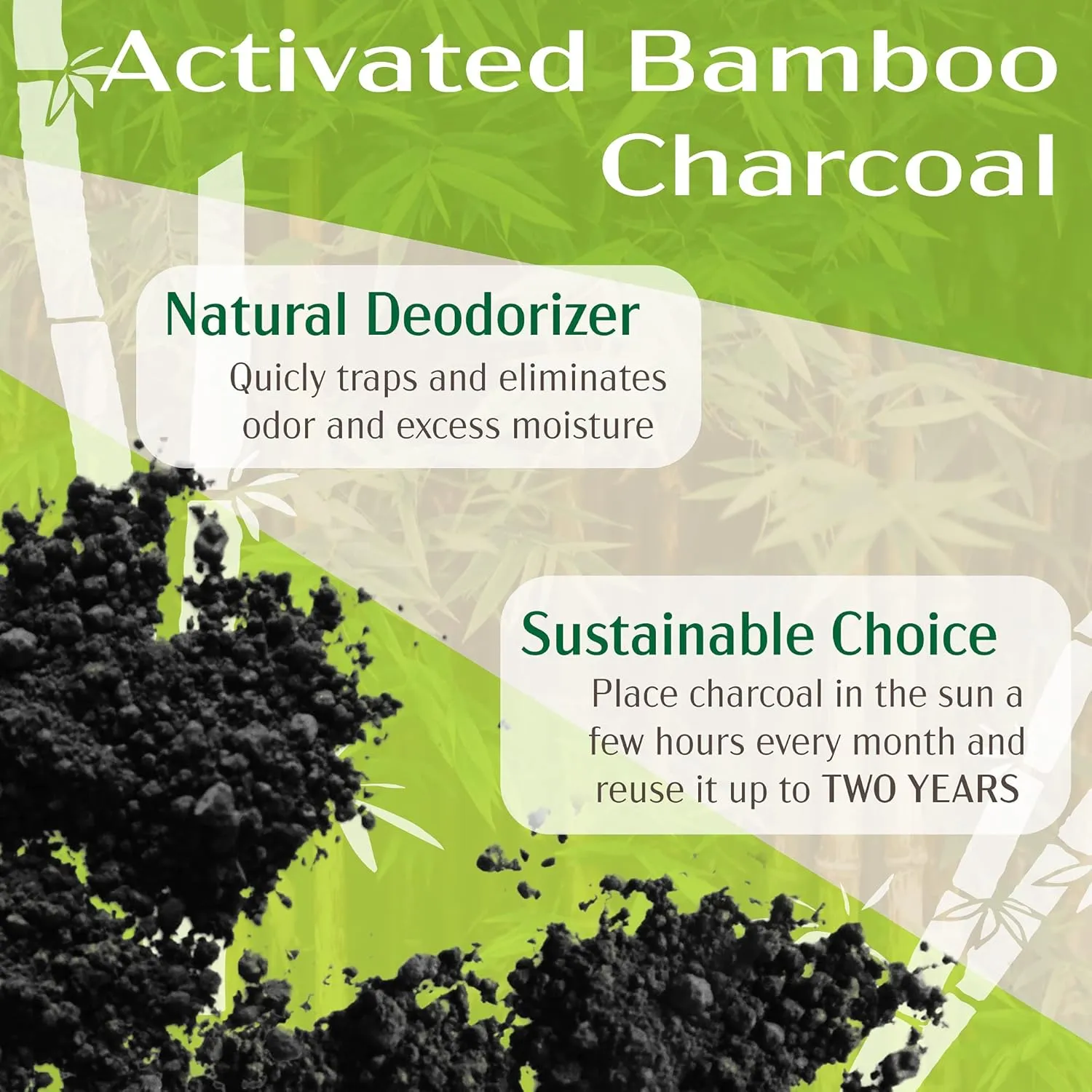 BambooMN Activated Bamboo Charcoal Air Purifier Cube - 500g Sky Blue - 2 Units