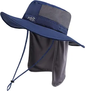 BASSDASH UPF 50  Sun Fishing Hat Water Resistant with Detachable Neck Flap