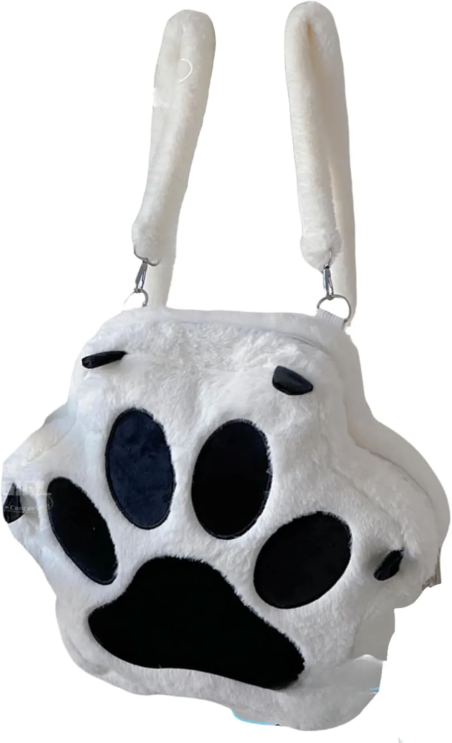 Bear Claw Bag Cute Crossbody Purse Plush Crossbody Bag Casual Messenger Bag Shoulder Bag