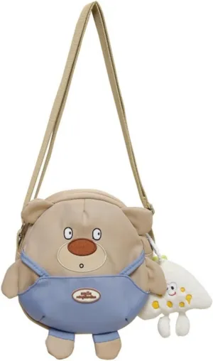 Bear Crossbody Bag Cartoon Anime Cute Crossbody Bag Casual Messenger Bag Shoulder Bag