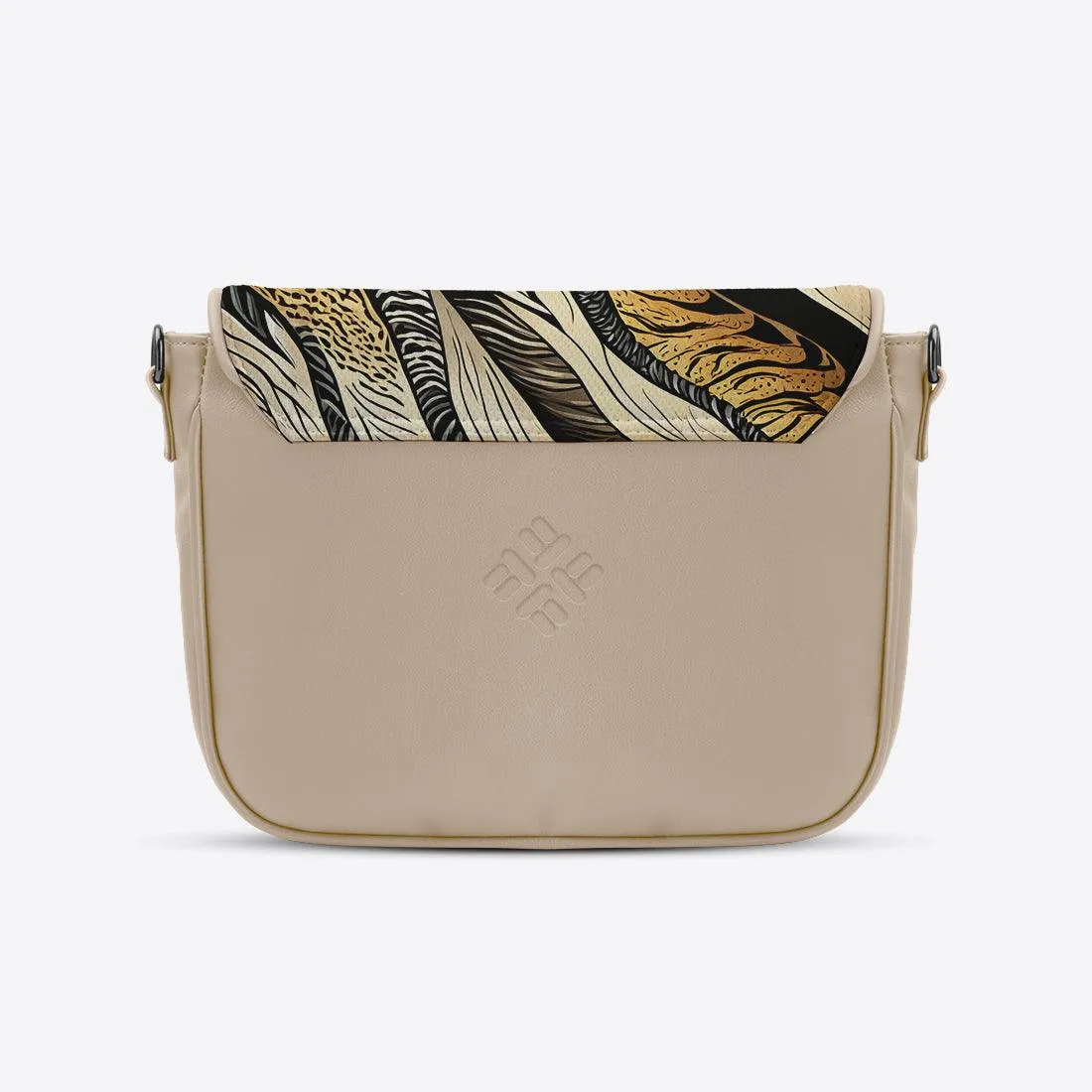 Beige Messenger Crossbody Connected