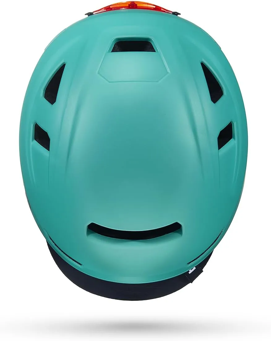 Bern Hudson Commuter Bike Helmet with MIPS, Rated for E-Bike, Integrated LED Rear Light and U-Lock Compatibility