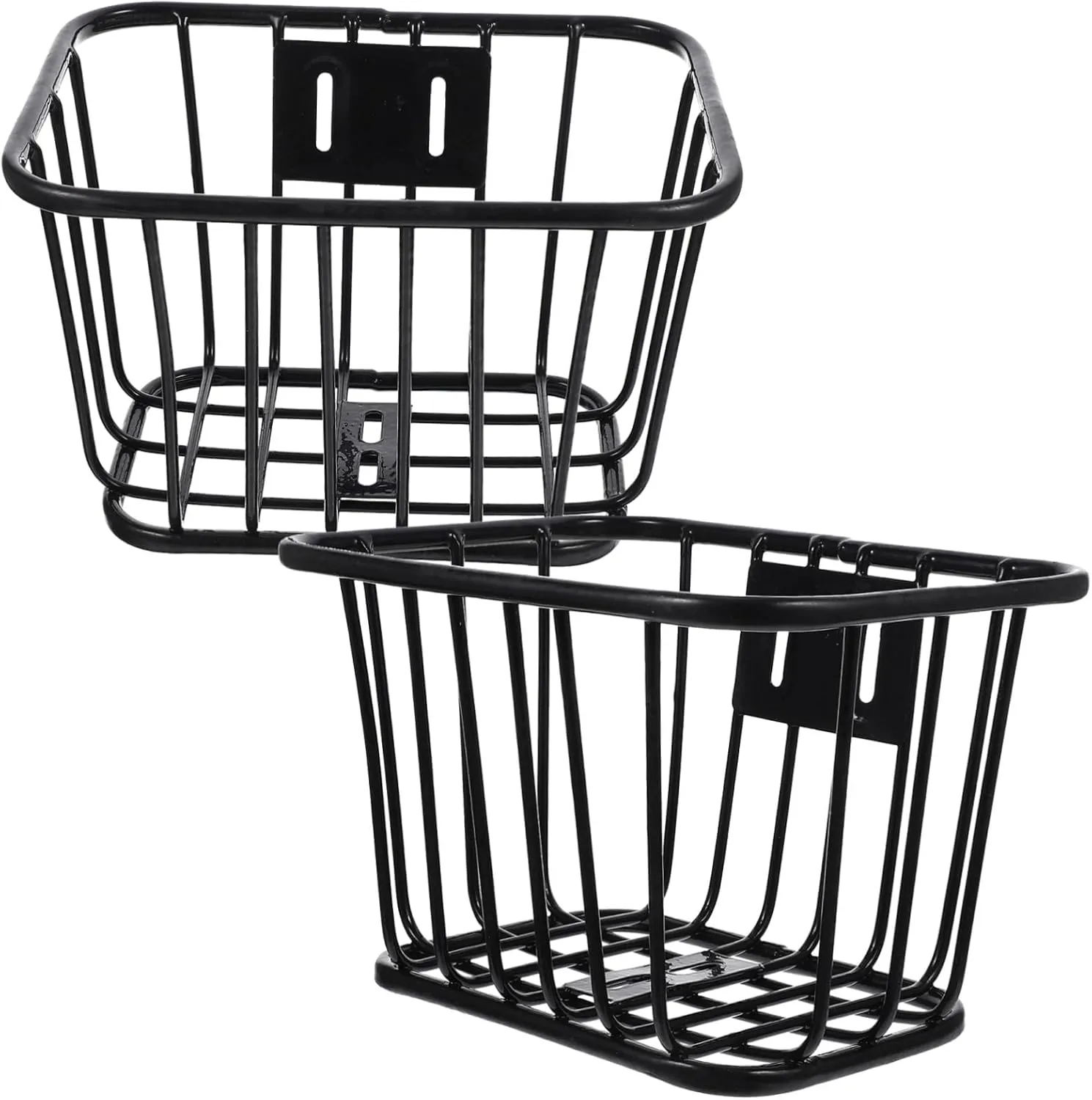 BESPORTBLE 2pcs Heavy Duty Bike Basket Multi-use Front Vegetable Storage for Cycling and Sturdy Design Convenient Installation for Outdoor Use