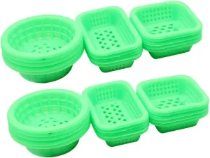 BESPORTBLE 5sets Miniature House Accessory Doll House Mini Food Basket Decorative Mini Storage Basket Model 30pcs*5