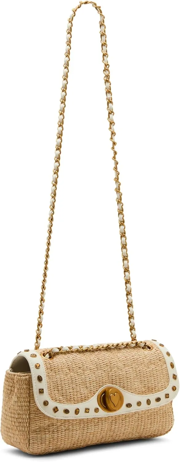 Betsey Johnson Icon Hearts Flap Bag