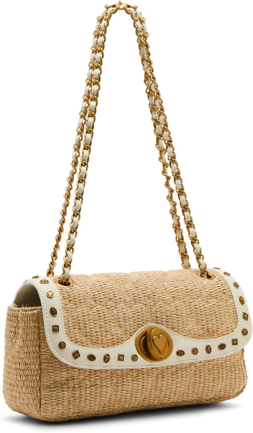 Betsey Johnson Icon Hearts Flap Bag