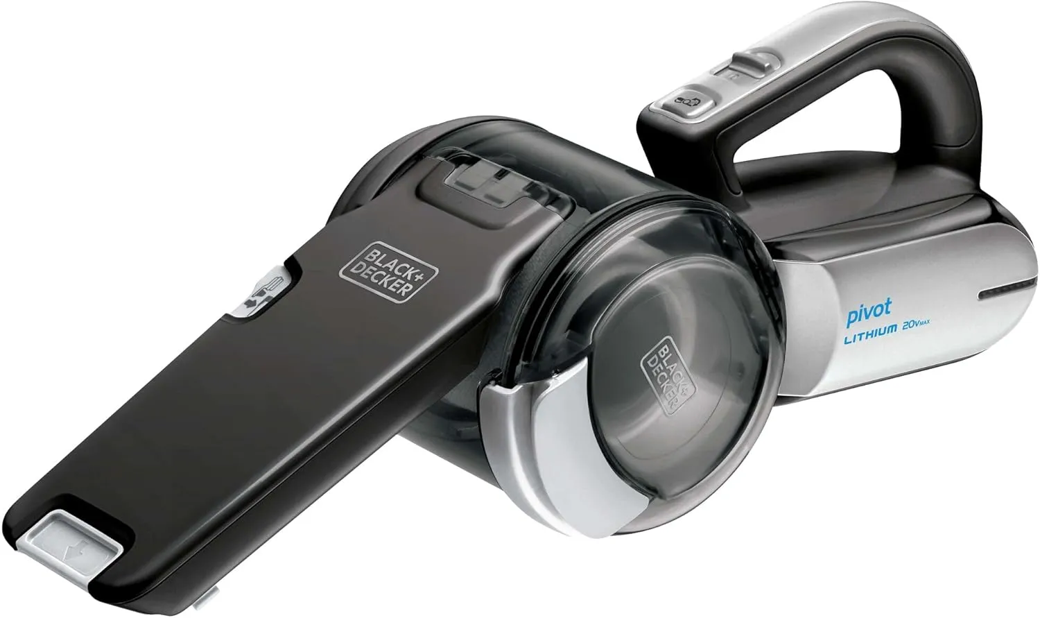 BLACK DECKER dustbuster PIVOT VAC Cordless Handheld Vacuum, Home and Car Vacuum with Crevice Tool and Pivot Nozzle (BDH2000PL)