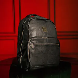 Black Leather Daily Commuter Bag
