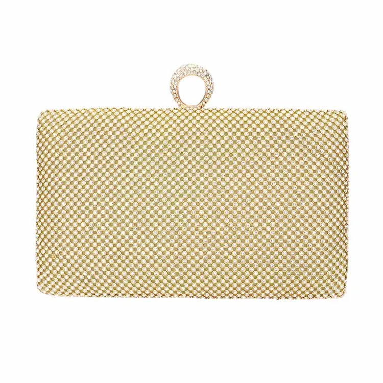 Bling Rectangle Clutch Evening Crossbody Bag by Madeline Love
