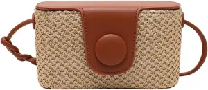 Box Flap Bag Women Crossbody Bag Beach Shoulder Bag