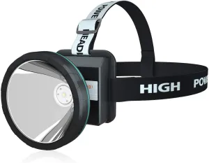 Bright Headlamp Rechargeable LED Torch for Mining,Camping, Hiking, Fishing