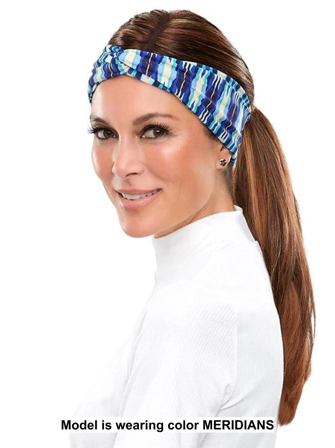 Bundle - 2 Items: Print Softie Accent Headband by Jon Renau (Item #1), Christy's Wigs Q & A Booklet (Item #2) - Color: Onyx Trails