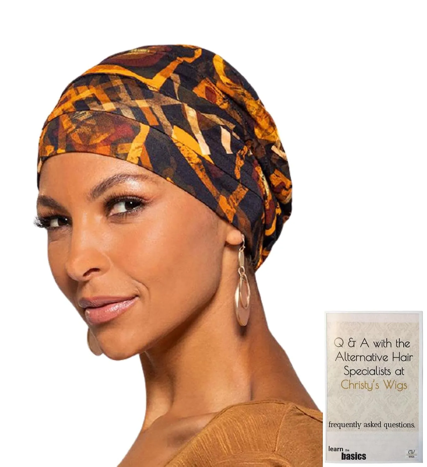 Bundle - The Softie by Jon Renau Headcovers, Christy's Wigs Q & A Booklet - Color: Ballerina