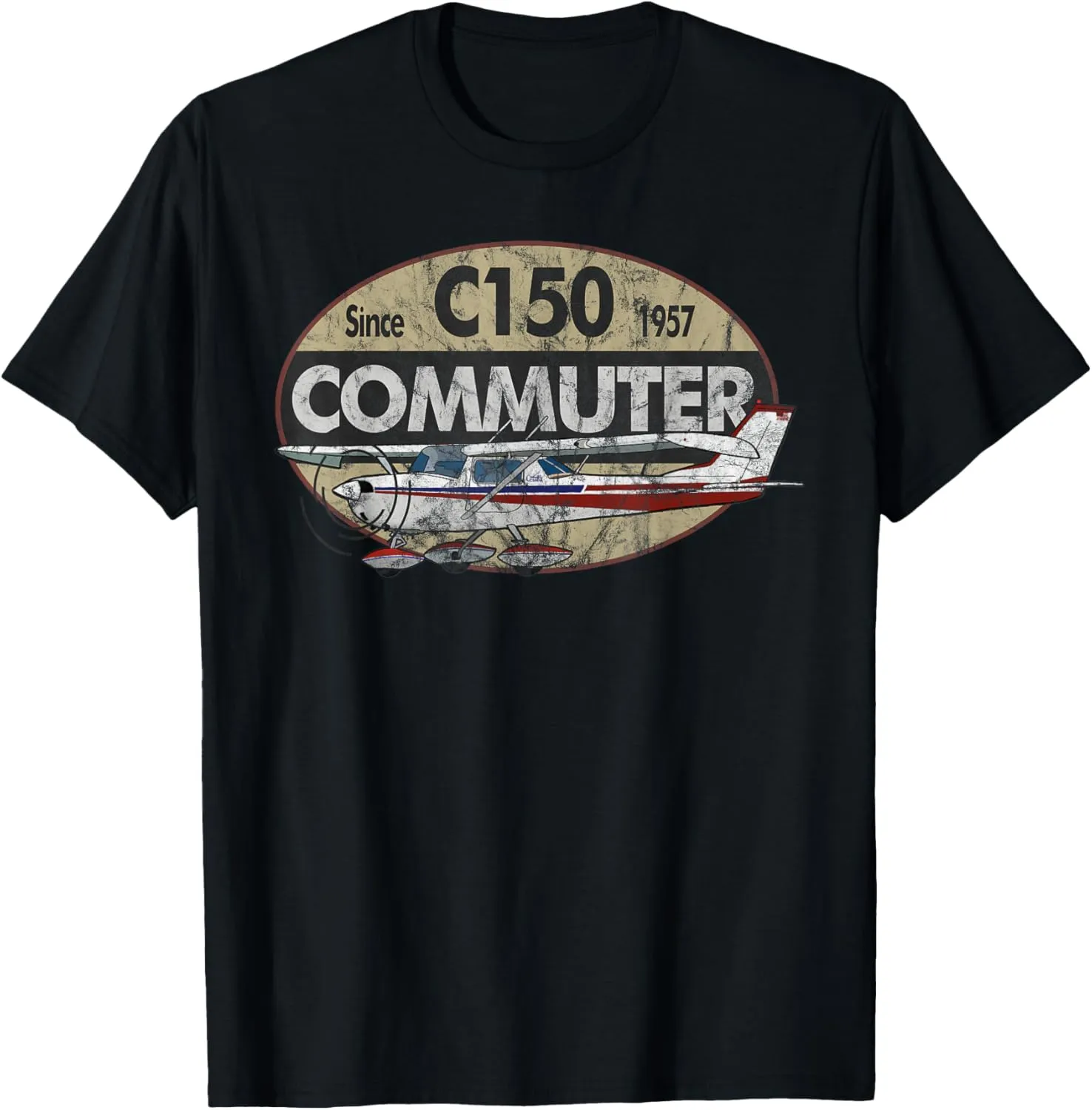 C-150 Commuter Airplane "Since 1957" Vintage T-shirt T-Shirt