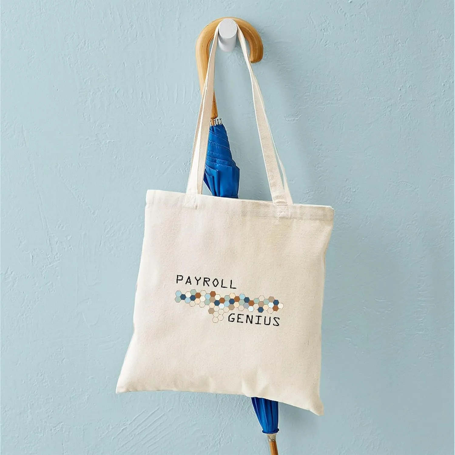 CafePress Payroll Genius Tote Bag Reusable Natural Beige Canvas Shopping Bag