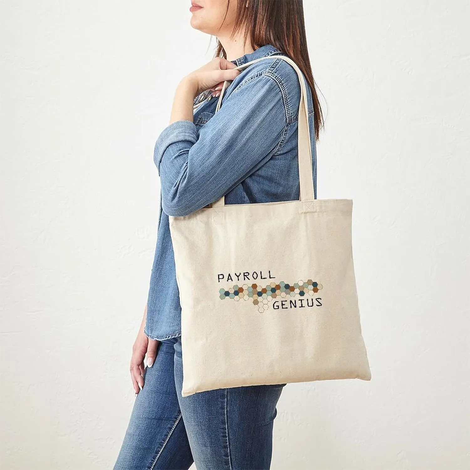 CafePress Payroll Genius Tote Bag Reusable Natural Beige Canvas Shopping Bag