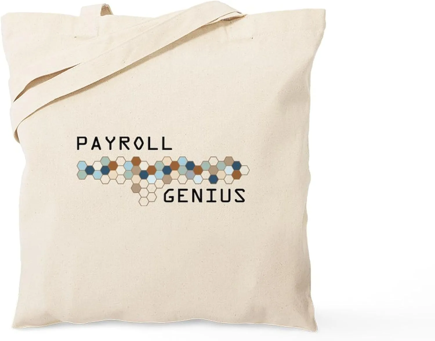 CafePress Payroll Genius Tote Bag Reusable Natural Beige Canvas Shopping Bag