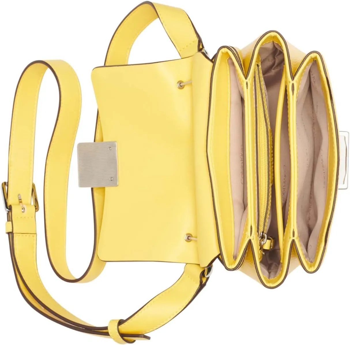 Calvin Klein Clove Triple Compartment Flap Crossbody