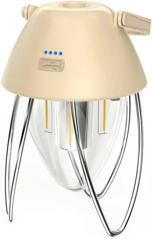 Camping Light Rechargeable Portable Outdoor Mountain Camping White Warm Light Type-C Charging Tent Light Illumination Portable Light