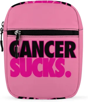 Cancer Sucks Men's Crossbody Bag Small Messenger Shoulder Bags Sling Pack Gift for Women