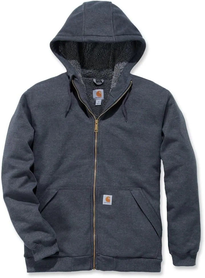 Carhartt Men's Rain Defender Relaxed Fit Midweight Sherpa-Lined Full-Zip Sweatshirt