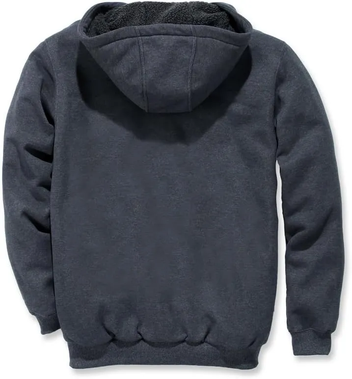 Carhartt Men's Rain Defender Relaxed Fit Midweight Sherpa-Lined Full-Zip Sweatshirt