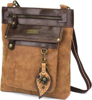 CHALA GEMINI Crossbody Canvas Gift Messenger Bag Brown