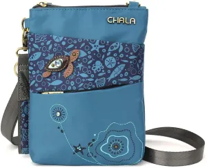 CHALA Venture Evolution RFID Cell Phone Purse - Women Nylon/Faux Leather Xbody Handbag with Adjustable Strap