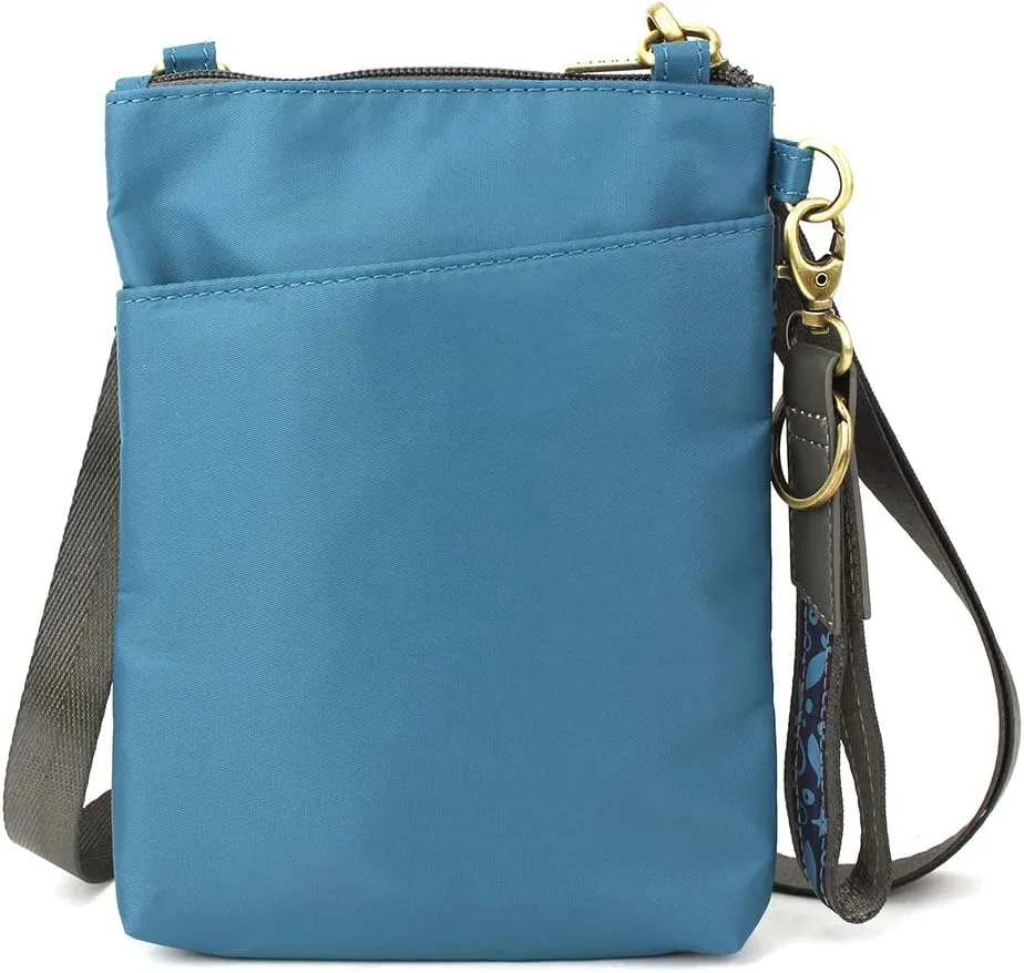 CHALA Venture Evolution RFID Cell Phone Purse - Women Nylon/Faux Leather Xbody Handbag with Adjustable Strap