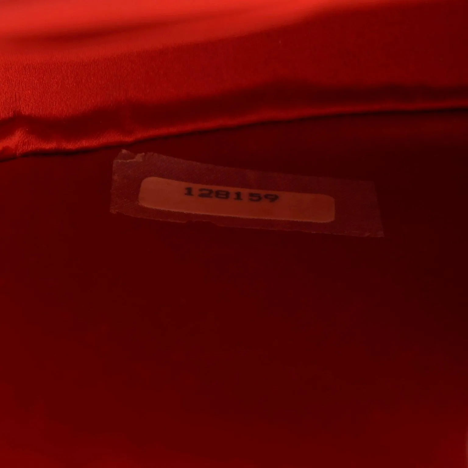 Chanel Red Satin Vintage Evening Crossbody Bag