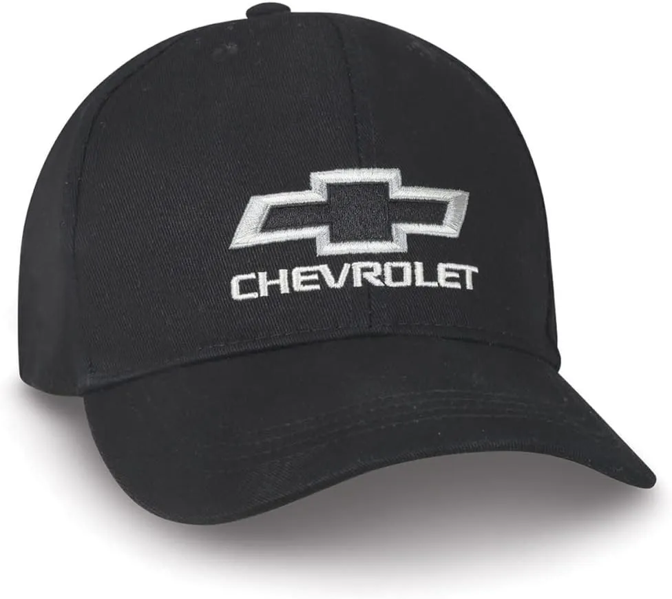 Chevrolet Bowtie Snapback Cap - Chevy Trucks Collection Hat - Black