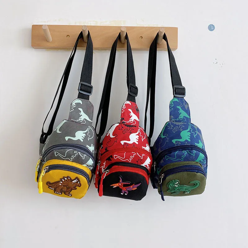 Children's Pockets Boys Dinosaur Fashion For Shoulder Bags