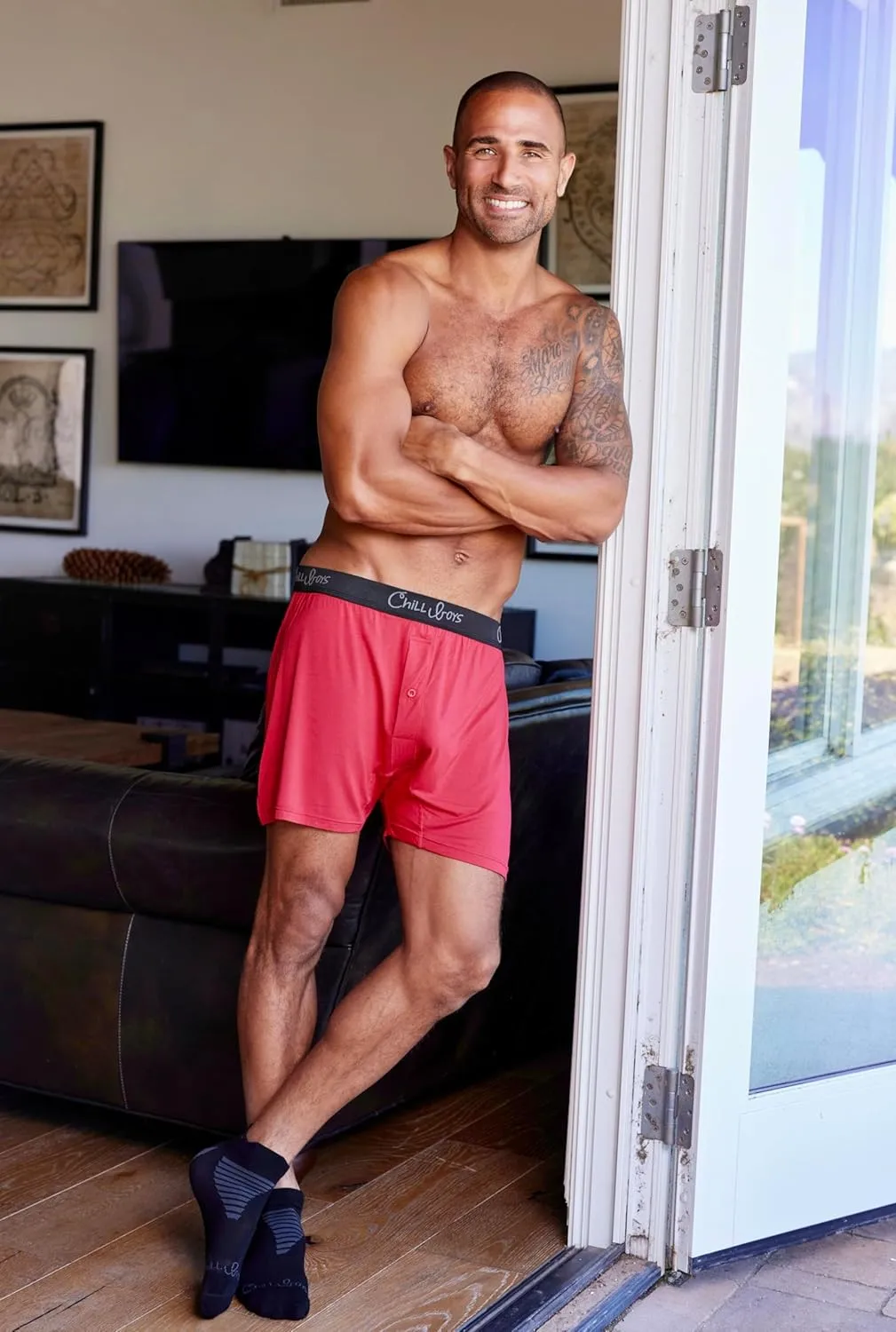 Chill Boys Soft Viscose from Bamboo Boxers for Men - Cool Breathable Comfortable Men's Underwear - 3 Pack Boxer Shorts